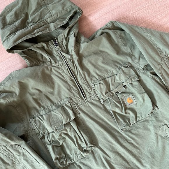 Carhartt WIP Green Berm Anorak Jacket - Picture 4 of 5